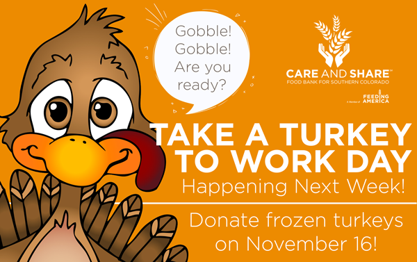 Take a Turkey to Work Day - Friday November 16th